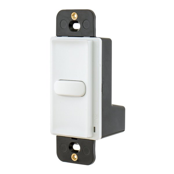 Bryant Switches and Lighting Control, Decorator Switch, Single Pole, Momentary Contact, 100mA 30V DC, White MSM30W1